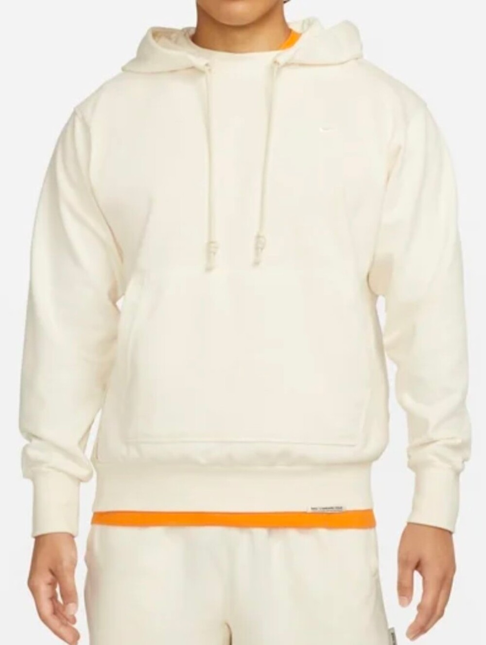 Nike Standard Issue Men's Dri-FIT Pullover Basketball Hoodie Size XXL in Cream